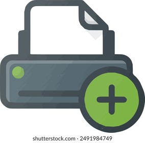 Computer Printer icon symbol vector image illustration EPS 10