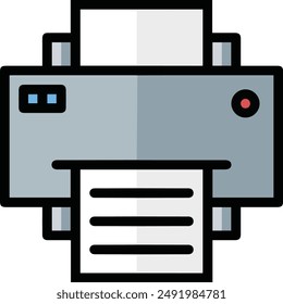 Computer Printer icon symbol vector image illustration EPS 10