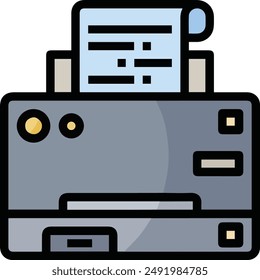 Computer Printer icon symbol vector image illustration EPS 10