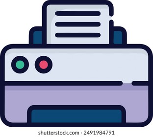 Computer Printer icon symbol vector image illustration EPS 10