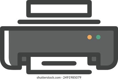 Computer Printer icon symbol vector image illustration EPS 10