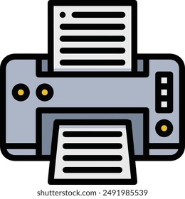 Computer Printer icon symbol vector image illustration EPS 10