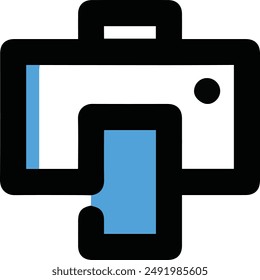 Computer Printer icon symbol vector image illustration EPS 10