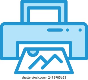 Computer Printer icon symbol vector image illustration EPS 10