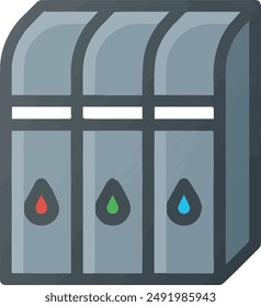 Computer Printer icon symbol vector image illustration EPS 10