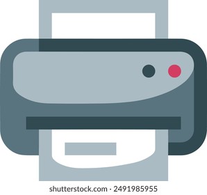 Computer Printer icon symbol vector image illustration EPS 10