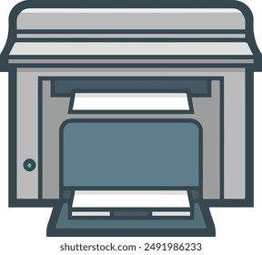 Computer Printer icon symbol vector image illustration EPS 10