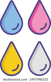 Computer Printer icon symbol vector image illustration EPS 10