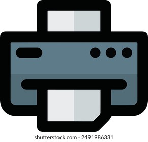 Computer Printer icon symbol vector image illustration EPS 10