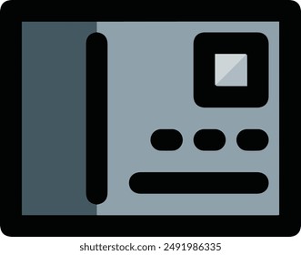 Computer Printer icon symbol vector image illustration EPS 10