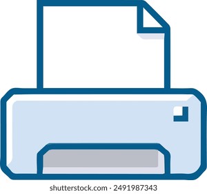 Computer Printer icon symbol vector image illustration EPS 10