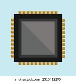 Computer Processor CPU vector, Processor CPU design svg