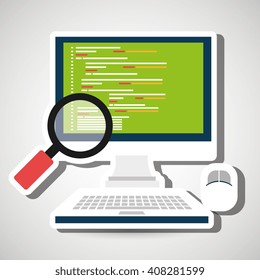Computer Programming Design Stock Vector (Royalty Free) 408283369 ...