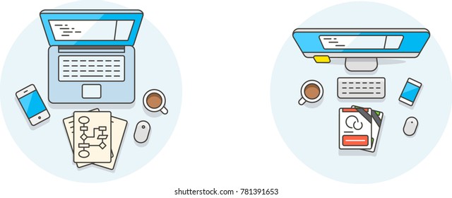 Computer Programming- Multicolor Icon Set