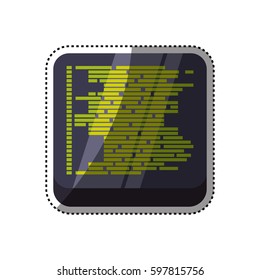 Computer programming technology icon vector illustration graphic design