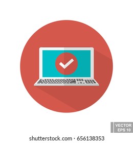 Computer protection. Blocking. Antivirus. Modern technologies. Icon