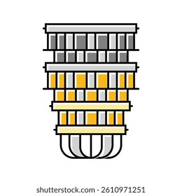 computer quantum technology color icon vector. computer quantum technology sign. isolated symbol illustration