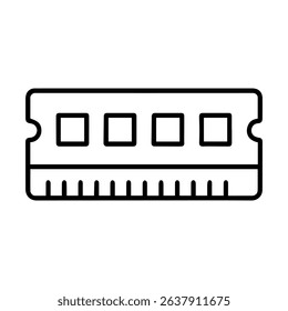computer RAM icon on white background vector
Vector line icon technology computer