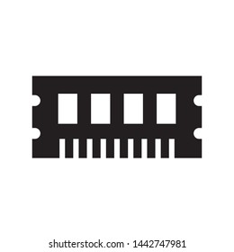 Computer RAM icon in trendy flat style design. Vector graphic illustration. Suitable for website design, logo, app, and ui. EPS 10.