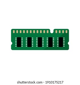 Computer RAM (Random Access Memory) Vector Icon Illustration