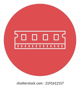 Computer Ram Vector icon which is suitable for commercial work

