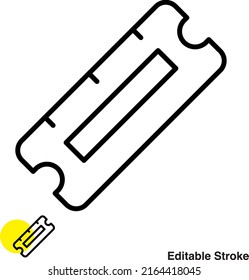 Computer Ram Vector Line Icon