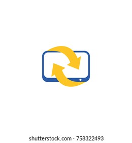 computer recovery logo vector