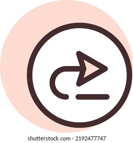 Computerredo, Illustration, Vektorgrafik auf weißem Hintergrund.