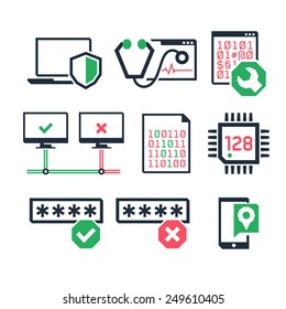 Computer repair icons set 03  // Color