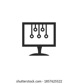 Computer Repair Logo. Computer Service Logo Vector. Laptop Technology, tech icon