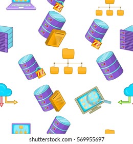 Computer repair pattern. Cartoon illustration of computer repair vector pattern for web