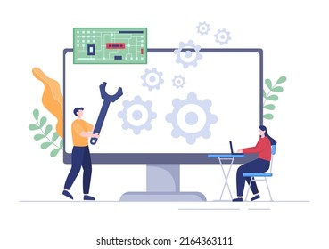 28,768 Computer repairman Images, Stock Photos & Vectors | Shutterstock