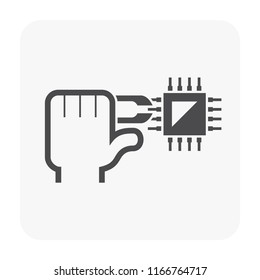 Computer repair and tool icon.