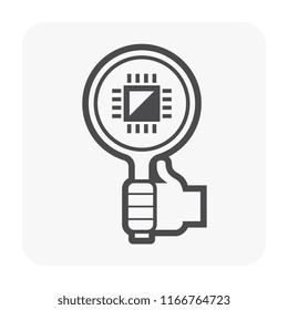 Computer repair and tool icon.