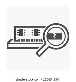 Computer repair and tool icon.