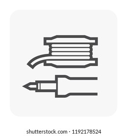 Computer repair and tool icon.