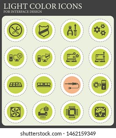 computer repair web icons for user interface design