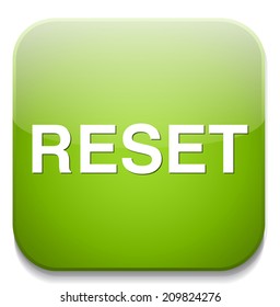 computer reset button illustration