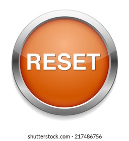 computer reset button illustration isolated on white