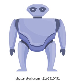 Computer robot icon cartoon vector. Cute toy. Artificial child