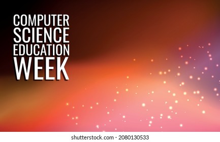Computer Science Education Week . Design Suitable For Greeting Card Poster And Banner