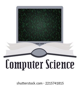 Computer Science educational vector illustration graphic