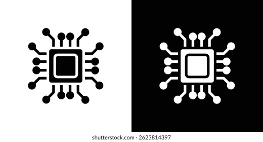 Computer science icon for logo web mobile app UI design.