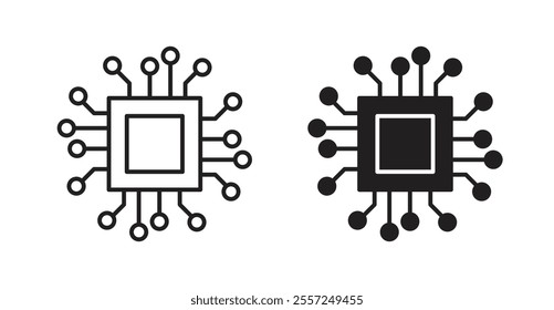 Computer science Icon set. vector illustration set
