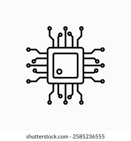 Computer science icon. simple vector icon