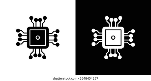Computer science icon symbol collection. Flat vector stock illustration.