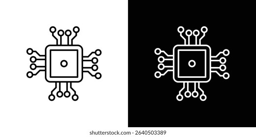 Computer science icon symbol concept for graphic design, Website, UI. EPS