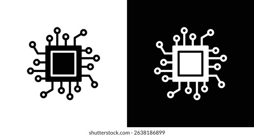 Computer science icon symbols. Vector illustration.
