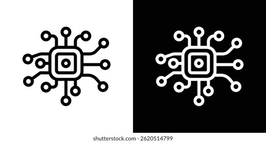 Computer science icon vector, illustration logo template in trendy style