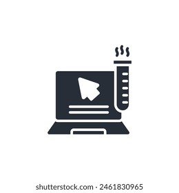 Computer science icon. vector.Editable stroke.linear style sign for use web design,logo.Symbol illustration.
